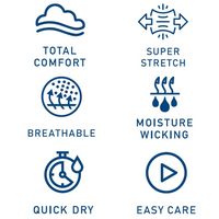 Techno-Cotton Sateen Performance Shorts in Aqua by Ballin