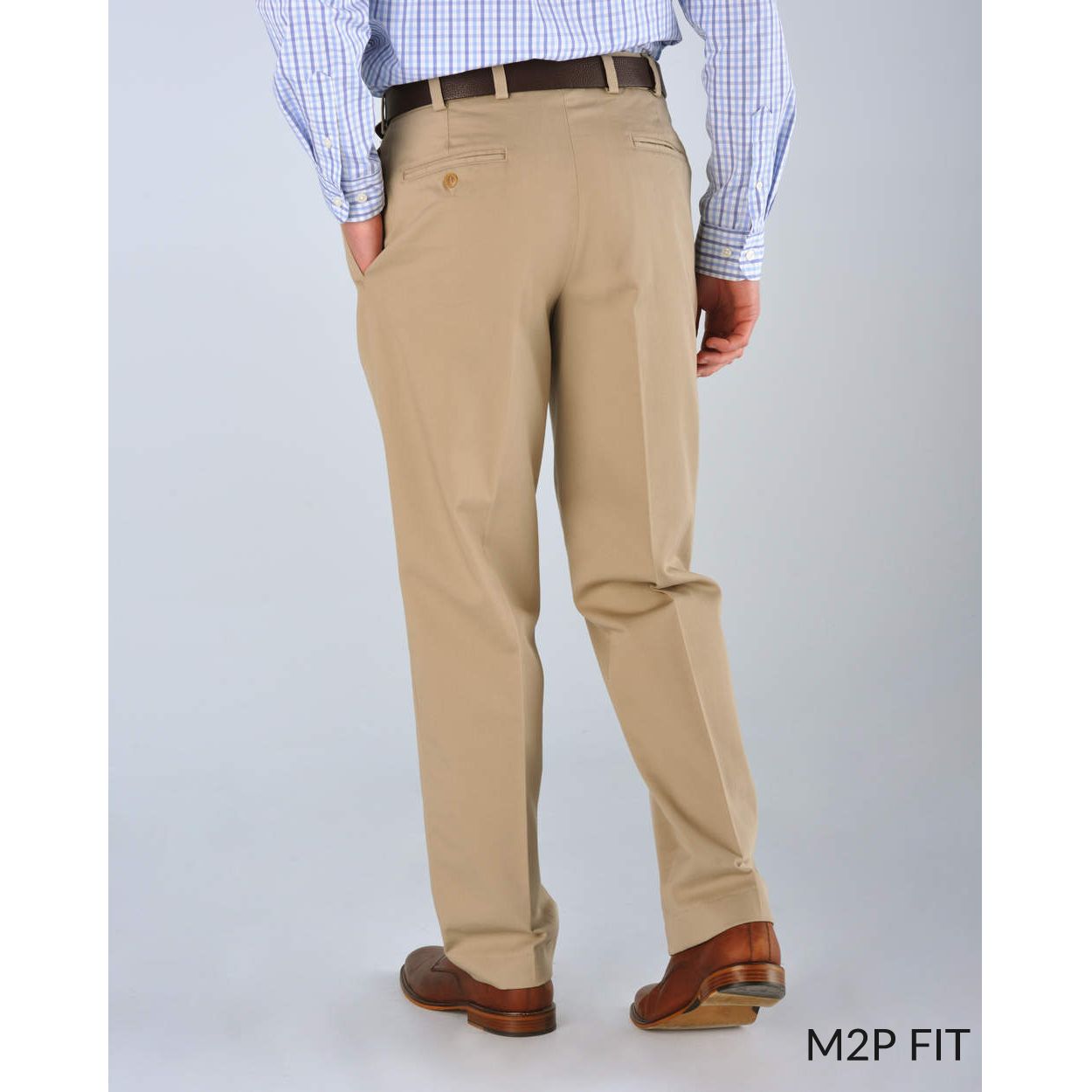 M2P Pleated Classic Fit Montgomery Stretch Twills in Navy by Bills Khakis