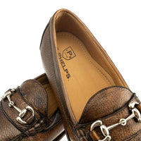 Preston Deerskin Bit Loafer in Chestnut by T.B. Phelps