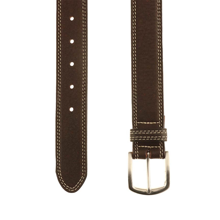 Raleigh Elk Leather Belt in Mahogany by T.B. Phelps