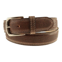 Raleigh Bison Leather Belt in Briar by T.B. Phelps