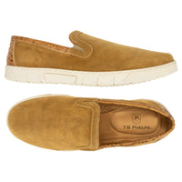 Scottsdale Slip on in Tan Suede by T.B. Phelps