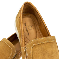 Scottsdale Slip on in Tan Suede by T.B. Phelps