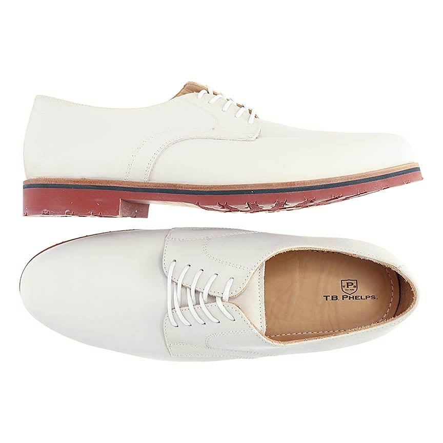 Spencer Sport Oxford in White Nubuck by T.B. Phelps