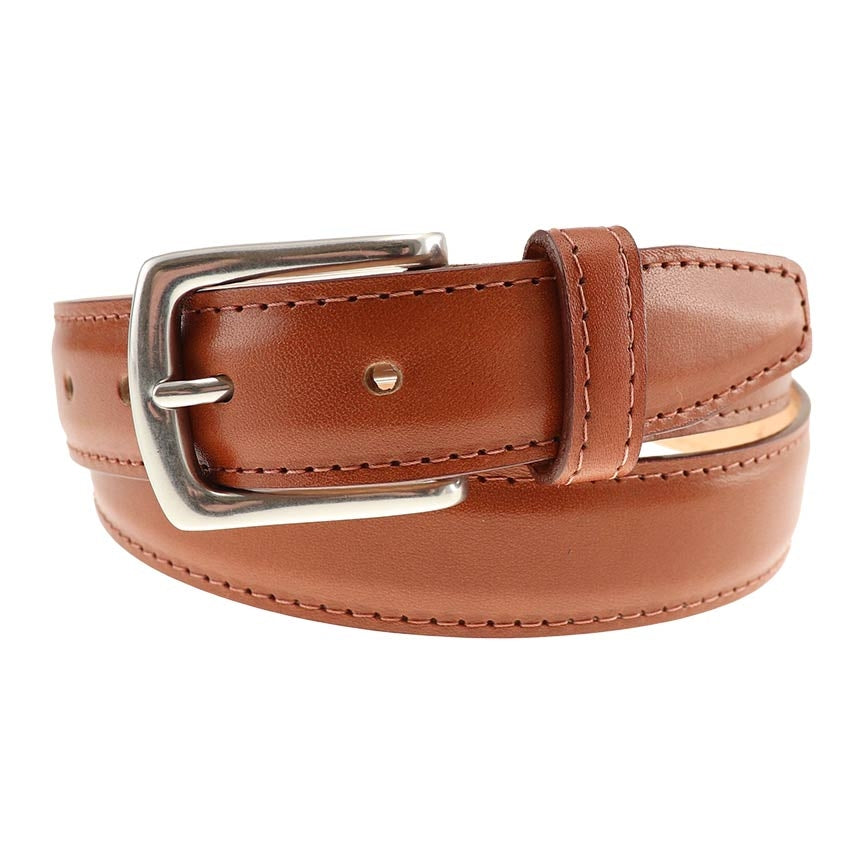 Torrence Calfskin Belt in Tan by T.B. Phelps