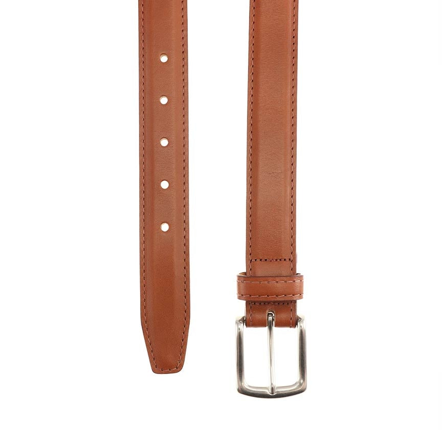 Torrence Calfskin Belt in Tan by T.B. Phelps