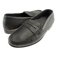 Ventura Deerskin Penny Loafer in Black Stag by T.B. Phelps
