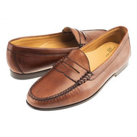 Ventura Sheepskin Penny Loafer in Pecan by T.B. Phelps