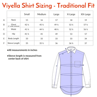Tan and Navy Check Cotton and Wool Blend Button-Down Shirt by Viyella