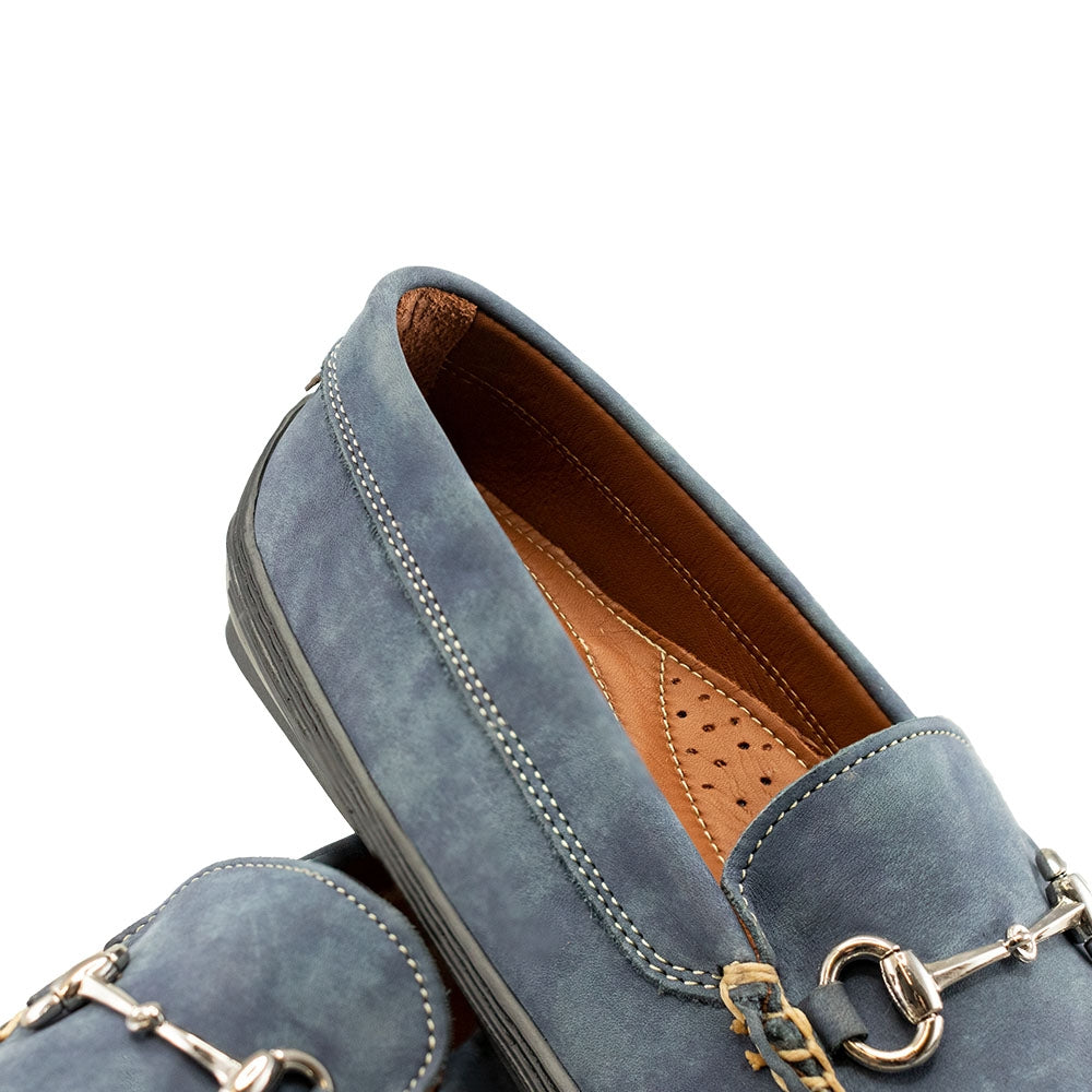 Traditions Washed Calfskin Bit Driver in Navy by T.B. Phelps