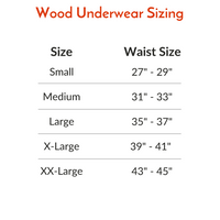 Trunk Style Briefs in Black & White Dimension by Wood Underwear